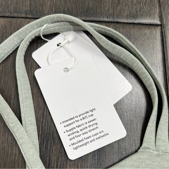 Lululemon Like a Cloud Longline Bra *Light Support, B/C Cup Heathered Jade Grey - Picture 5 of 8